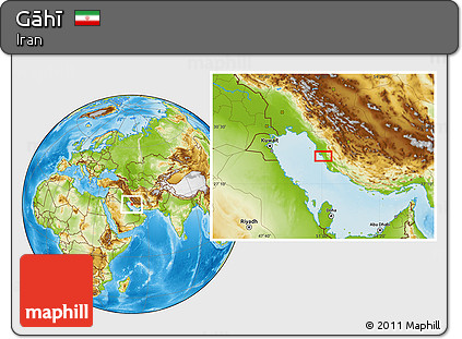 Physical Location Map of Gāhī