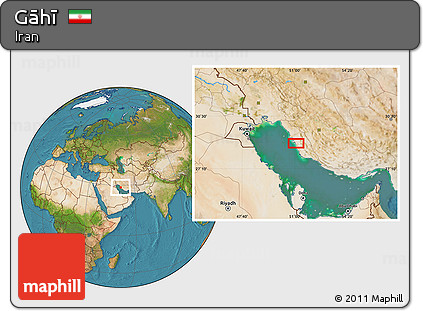 Satellite Location Map of Gāhī
