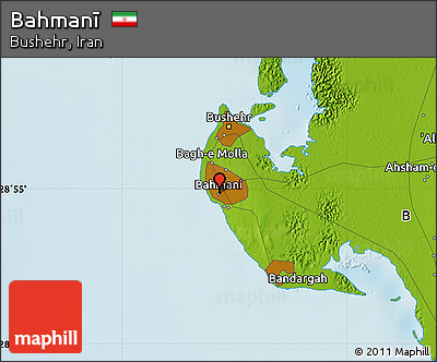 Physical Map of Bahmanī
