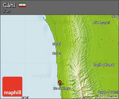 Physical Map of Gāhī