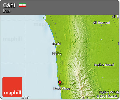 Physical Map of Gāhī