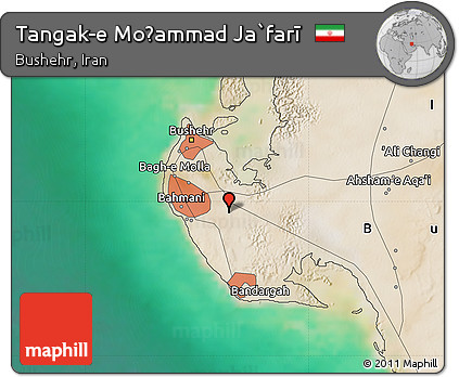 Satellite Map of Tangak-e Moḩammad Ja`farī