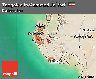 Satellite Map of Tangak-e Moḩammad Ja`farī