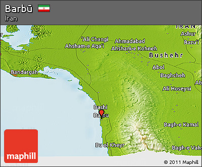 Physical Panoramic Map of Barbū