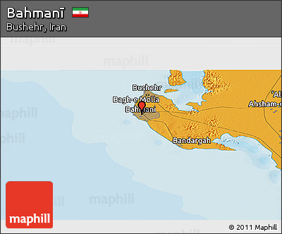 Political Panoramic Map of Bahmanī