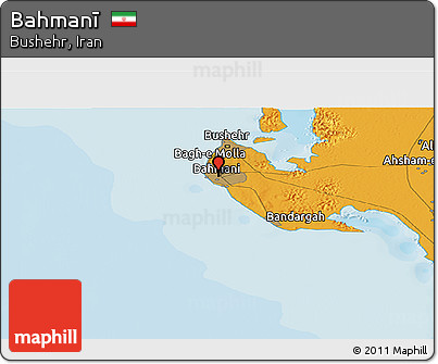 Political Panoramic Map of Bahmanī