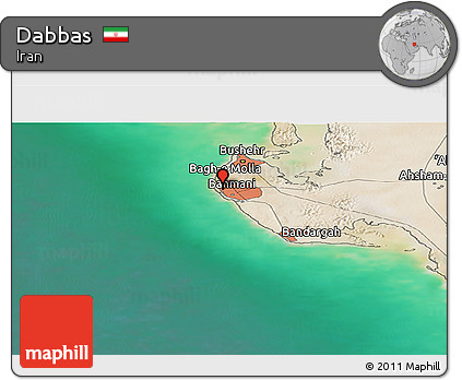 Satellite Panoramic Map of Dabbas