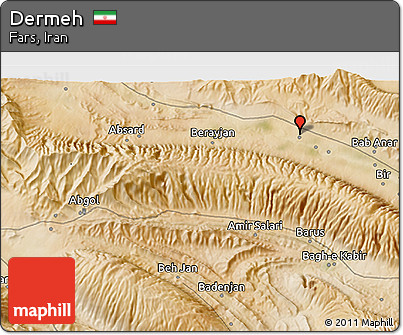 Satellite 3D Map of Dermeh