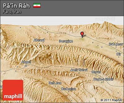 Satellite 3D Map of Pā'īn Rāh