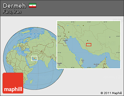 Savanna Style Location Map of Dermeh