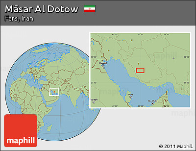 Savanna Style Location Map of Māsar Al Dotow
