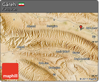 Satellite Map of Gāreh