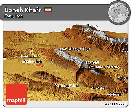Physical Panoramic Map of Boneh Khafr