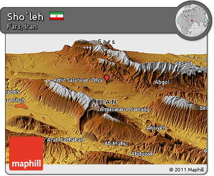 Physical Panoramic Map of Sho`leh