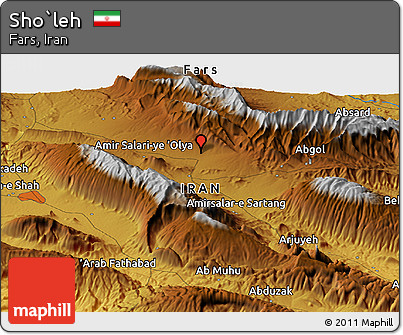 Physical Panoramic Map of Sho`leh