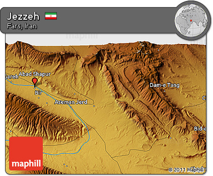 Physical 3D Map of Jezzeh