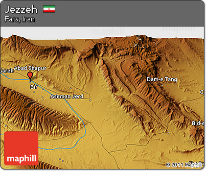 Physical 3D Map of Jezzeh