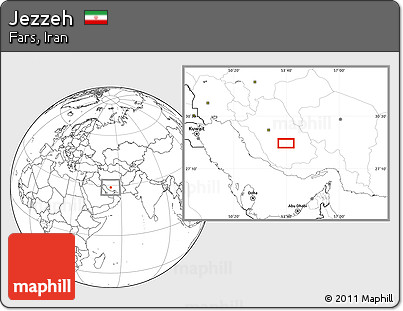Blank Location Map of Jezzeh