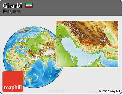 Physical Location Map of Gharbī