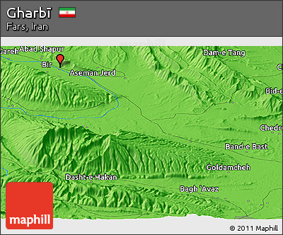 Political Panoramic Map of Gharbī