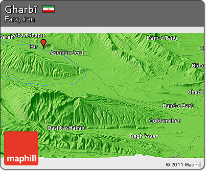 Political Panoramic Map of Gharbī