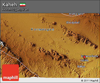 Physical 3D Map of Kaheh