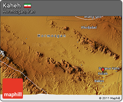 Physical 3D Map of Kaheh