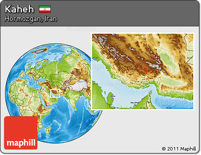 Physical Location Map of Kaheh