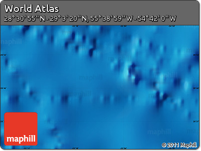 Physical Map of the Area around 28° 47' 8" N, 55° 10' 29" W