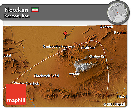 Physical 3D Map of Nowkan