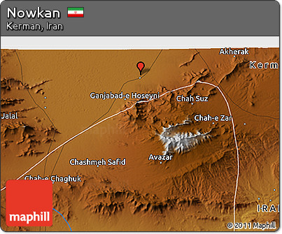 Physical 3D Map of Nowkan