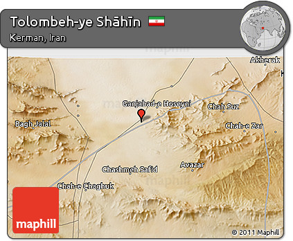 Satellite 3D Map of Tolombeh-ye Shāhīn