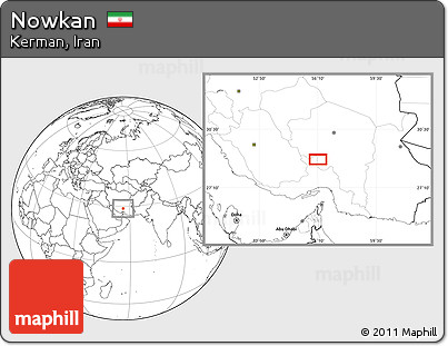 Blank Location Map of Nowkan