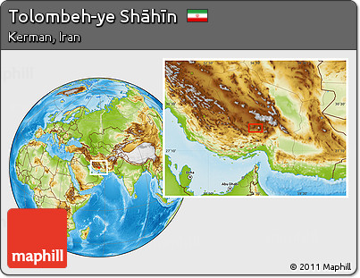 Physical Location Map of Tolombeh-ye Shāhīn