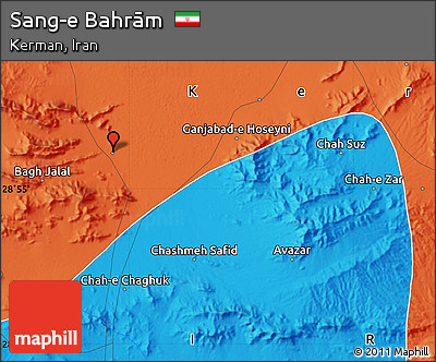 Political Map of Sang-e Bahrām