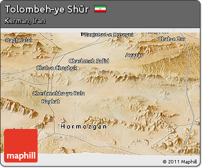 Satellite Panoramic Map of Tolombeh-ye Shūr
