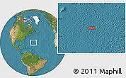 Satellite Location Map of the area around 28° 47' 8" N, 59° 25' 29" W