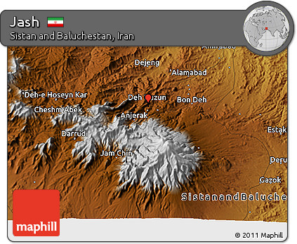 Physical 3D Map of Jash