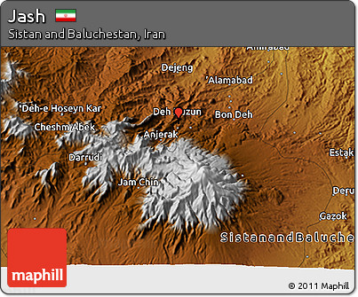 Physical 3D Map of Jash
