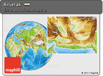 Physical Location Map of Anjerak