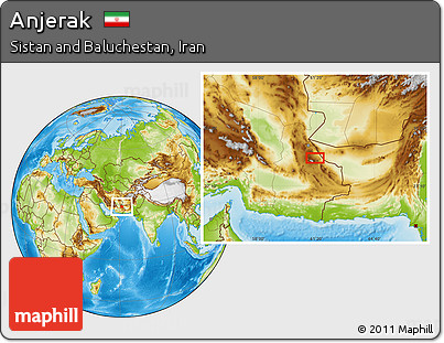 Physical Location Map of Anjerak