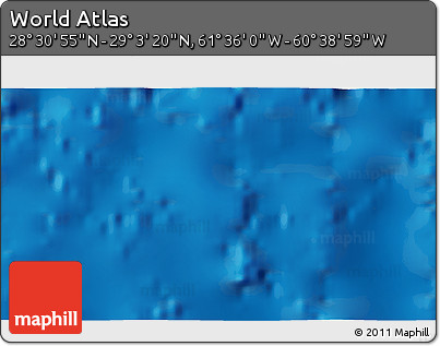 Physical 3D Map of the Area around 28° 47' 8" N, 61° 7' 30" W