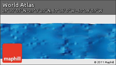 Physical Panoramic Map of the Area around 28° 47' 8" N, 61° 7' 30" W