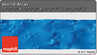 Physical Panoramic Map of the Area around 28° 47' 8" N, 61° 7' 30" W