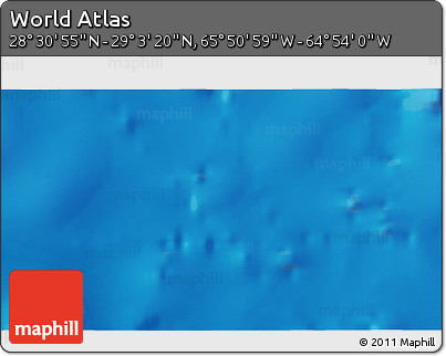 Physical 3D Map of the Area around 28° 47' 8" N, 65° 22' 30" W