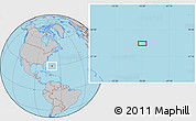 Gray Location Map of the area around 28° 47' 8" N, 70° 28' 29" W