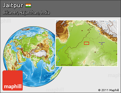 Physical Location Map of Jaitpur