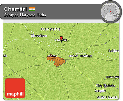 Physical 3D Map of Chamāri