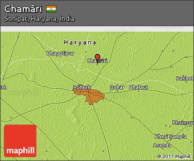 Physical 3D Map of Chamāri
