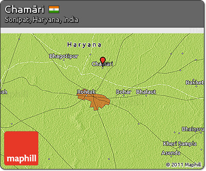 Physical 3D Map of Chamāri